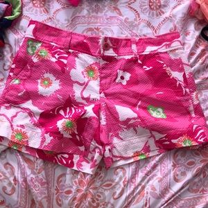Pink Floral Lilly Pulitzer shorts